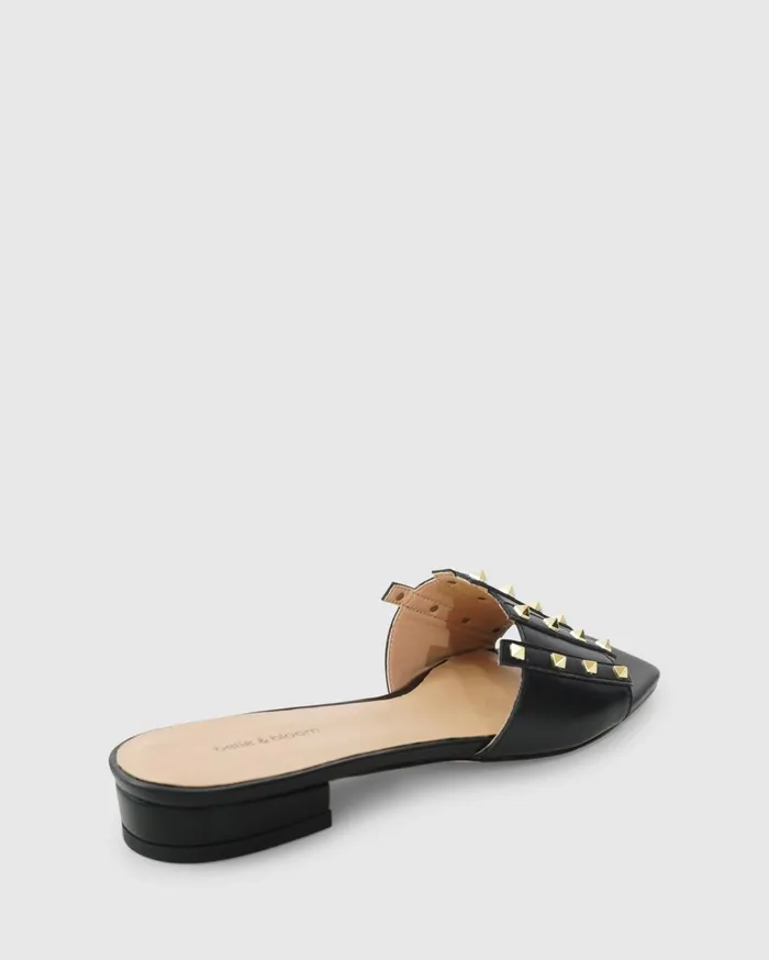 Women Shoes Belle and Bloom Until We Meet Stud Slide 8211 Black