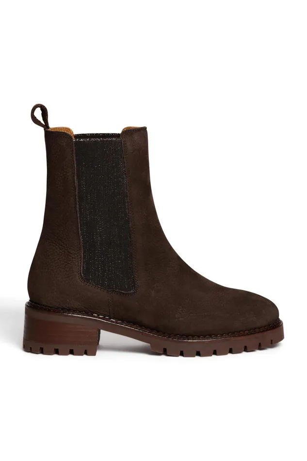 Women Shoes Lysette Ours Bottines En Cuir Marron Des Petits Hauts Shoes and Socks