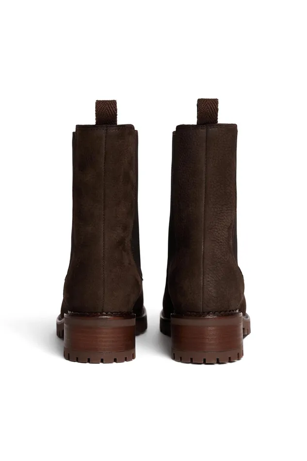 Women Shoes Lysette Ours Bottines En Cuir Marron Des Petits Hauts Shoes and Socks