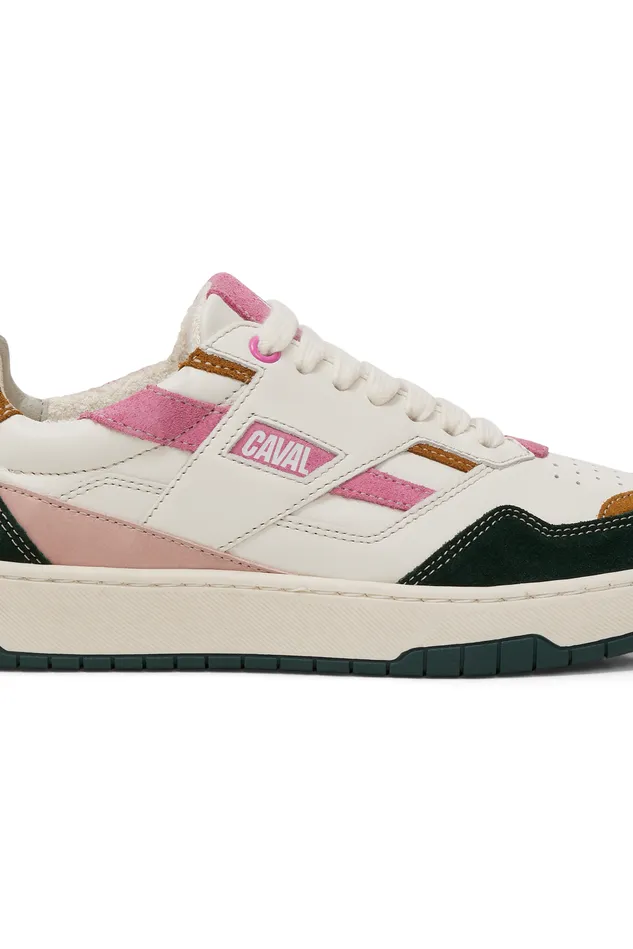Women Shoes Playground Multico Baskets Cuir Blanc Des Petits Hauts Shoes and Socks
