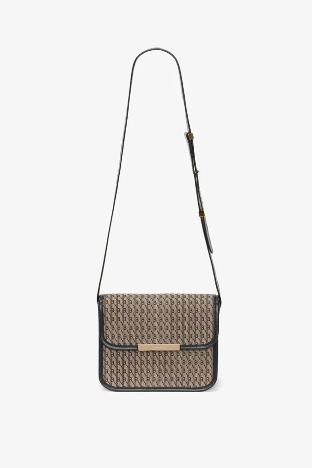 Women Shoulder Bags Victoria Beckham Chain Shoulder Bag In VB Monogram Jacquard