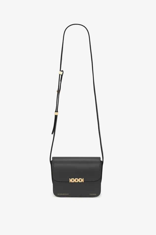 Women Shoulder Bags Victoria Beckham Mini Chain Shoulder Bag In Black Leather