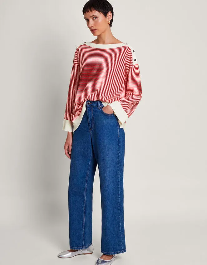 Women Simmi Stripe Jumper Red Monsoon Jumpers
