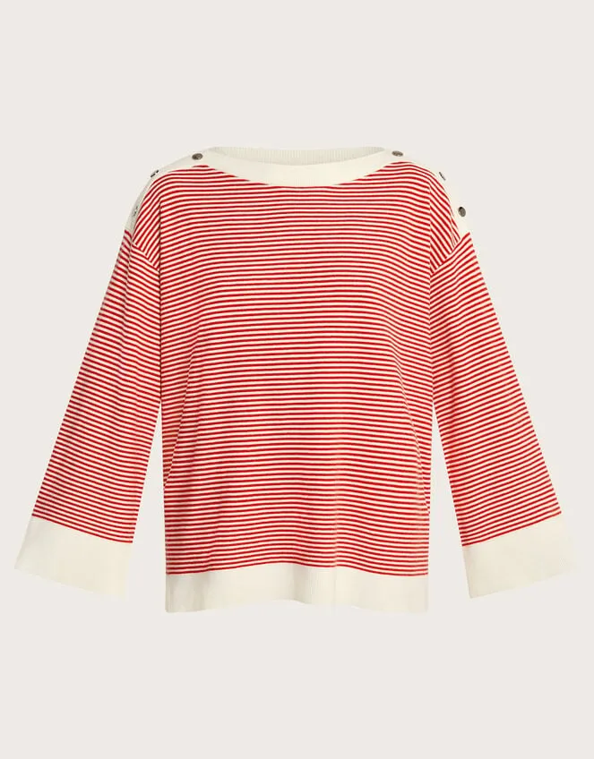 Women Simmi Stripe Jumper Red Monsoon Jumpers