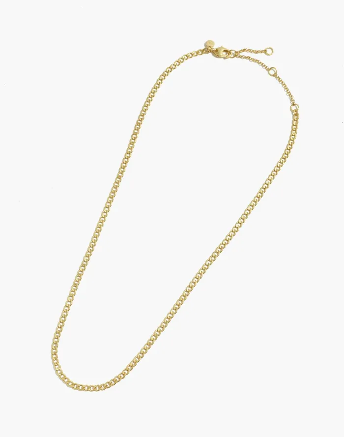 Women Skinny Curb Chain Necklace Vintage Gold Madewell Necklaces Women Skinny Curb Chain Necklace Vintage Gold Madewell Necklaces