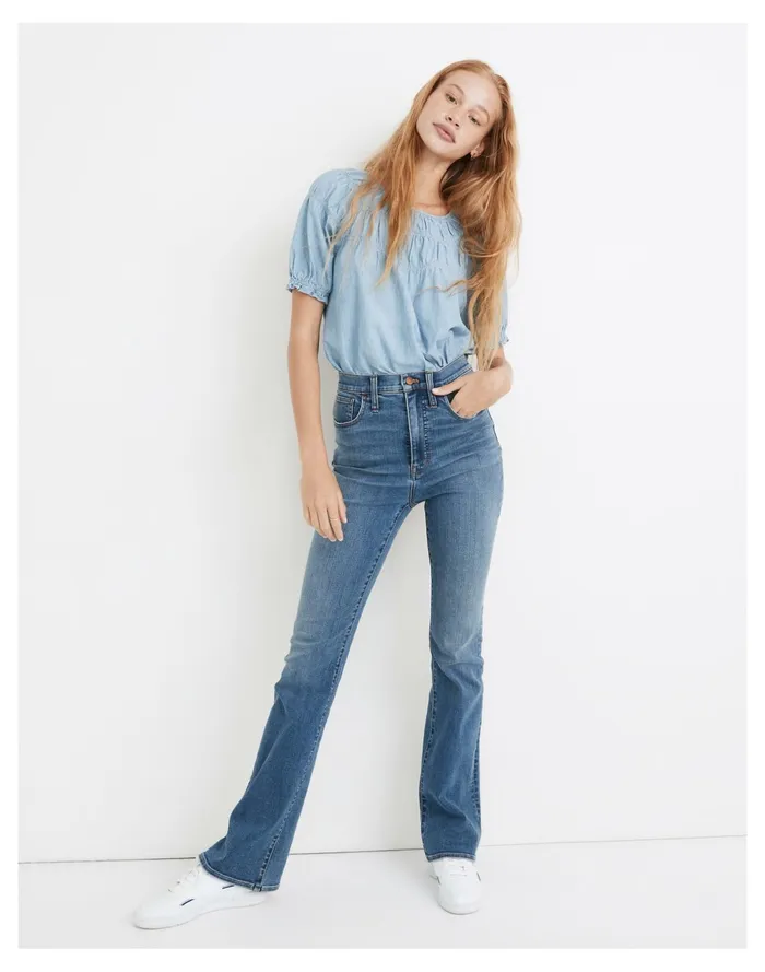 Women Skinny Flare Jeans In Whalen Wash Whalen Wash Madewell Jeans
