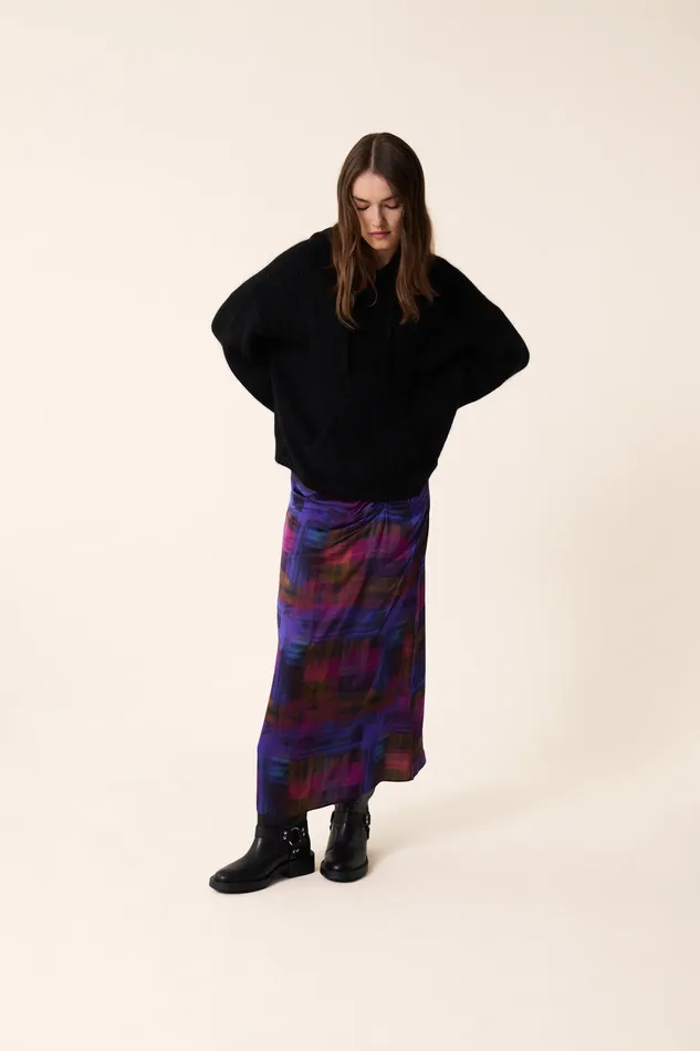Women Skirt Evali Anoki Jupe Viscose Multicolore Des Petits Hauts Dresses and Skirts