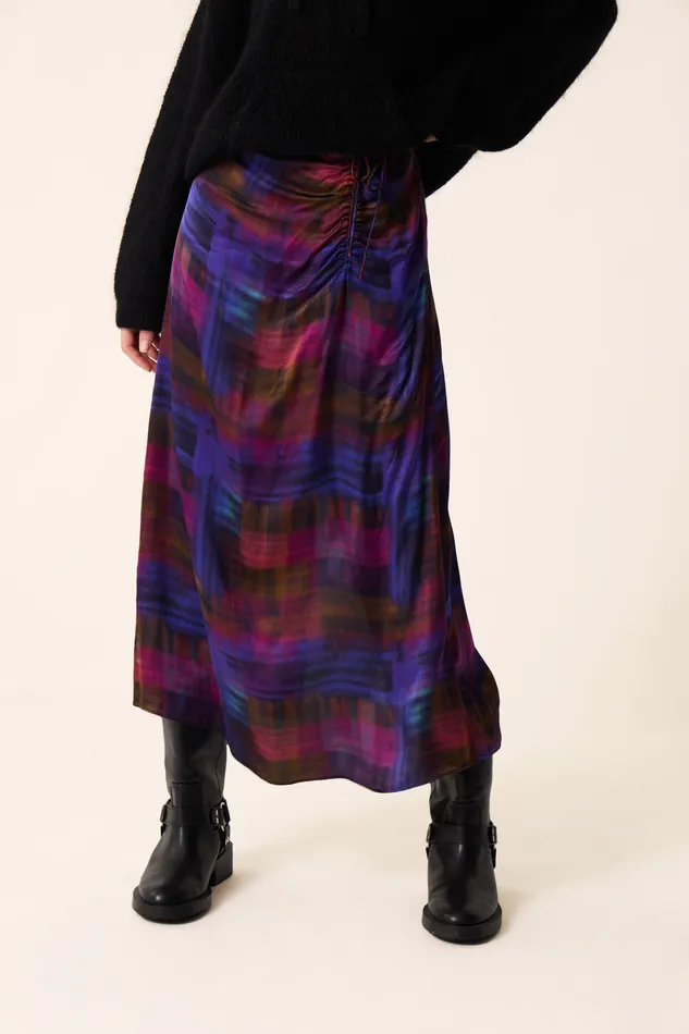 Women Skirt Evali Anoki Jupe Viscose Multicolore Des Petits Hauts Dresses and Skirts