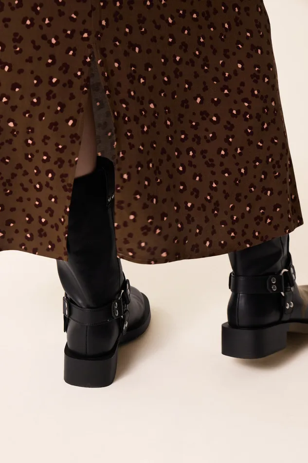 Women Skirt Solita Leo Kaki Jupe Longue Viscose Kaki Des Petits Hauts Dresses and Skirts