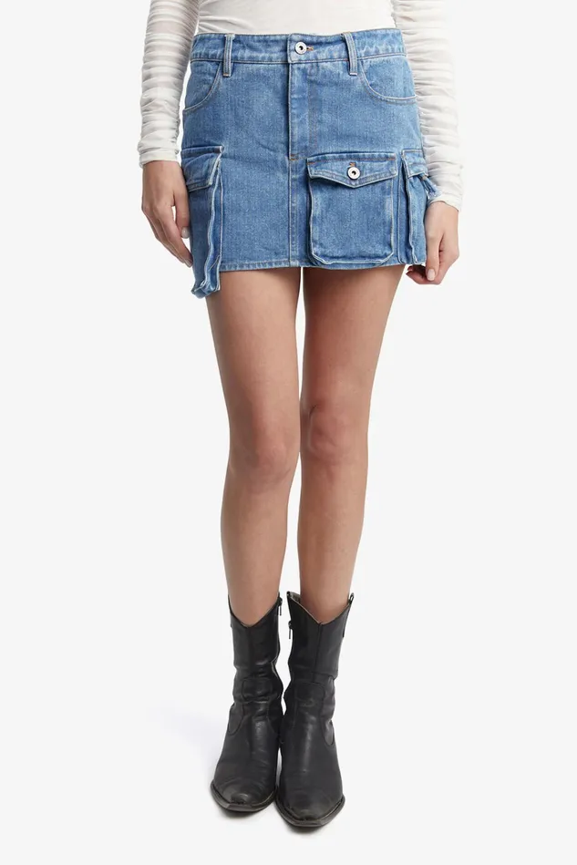 Women Skirts Bardot Zerah Cargo Skirt In Vintage Blue Vintage Blue Women Skirts Bardot Zerah Cargo Skirt In Vintage Blue Vintage Blue