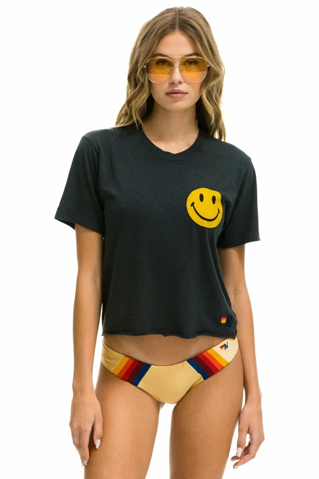 Women SMILEY 2 BOYFRIEND TEE 8211 CHARCOAL Aviator Nation UnisexTees Women SMILEY 2 BOYFRIEND TEE 8211 CHARCOAL Aviator Nation UnisexTees