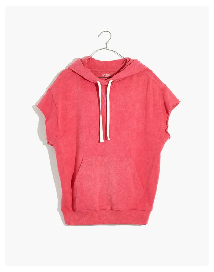Women Splits59 French Terry Kitty Short Sleeved Hoodie Sweatshirt Washed Lychee Madewell Sweatshirts and Sweatpants Women Splits59 French Terry Kitty Short Sleeved Hoodie Sweatshirt Washed Lychee Madewell Sweatshirts and Sweatpants