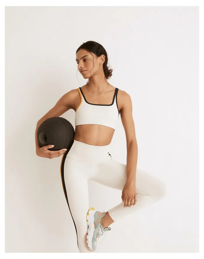 Women Splits59 Recycled Techflex Cait Sports Bra Vintage White Madewell Activewear