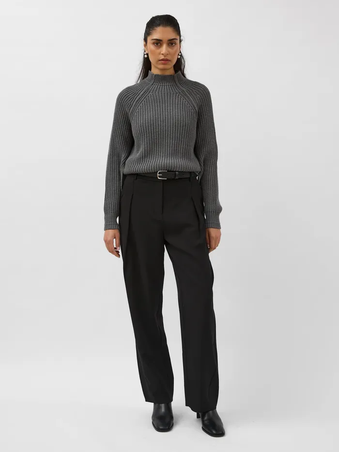 Women St Agni 8211 Split Sleeve Jumper In Grey Smoke The UNDONE Tops