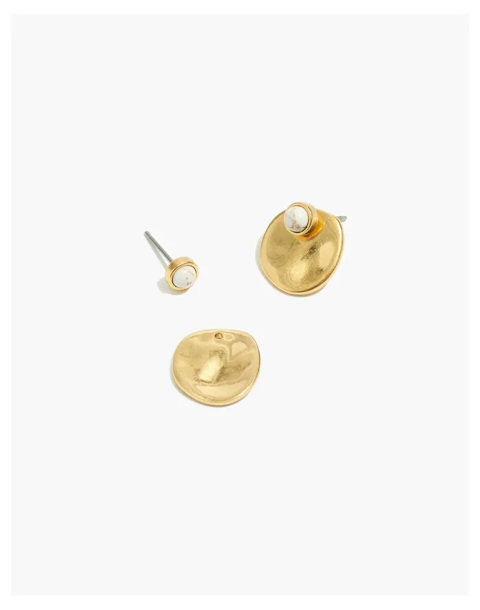 Women Stone Stud Ear Jackets Alabaster Madewell Earrings