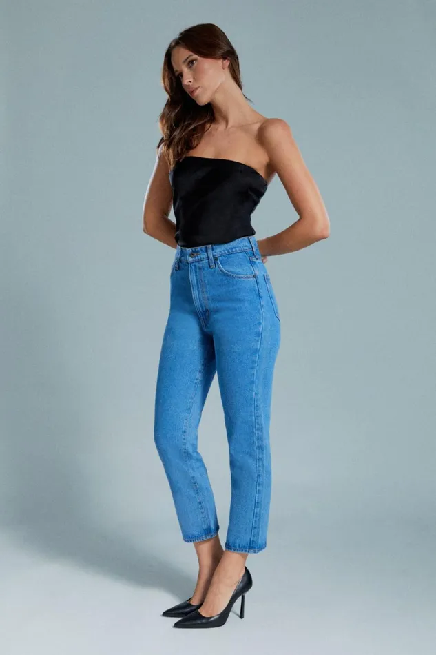 Women Straight Jeans Bardot Gisele Straight Leg Jeans In Indigo Indigo