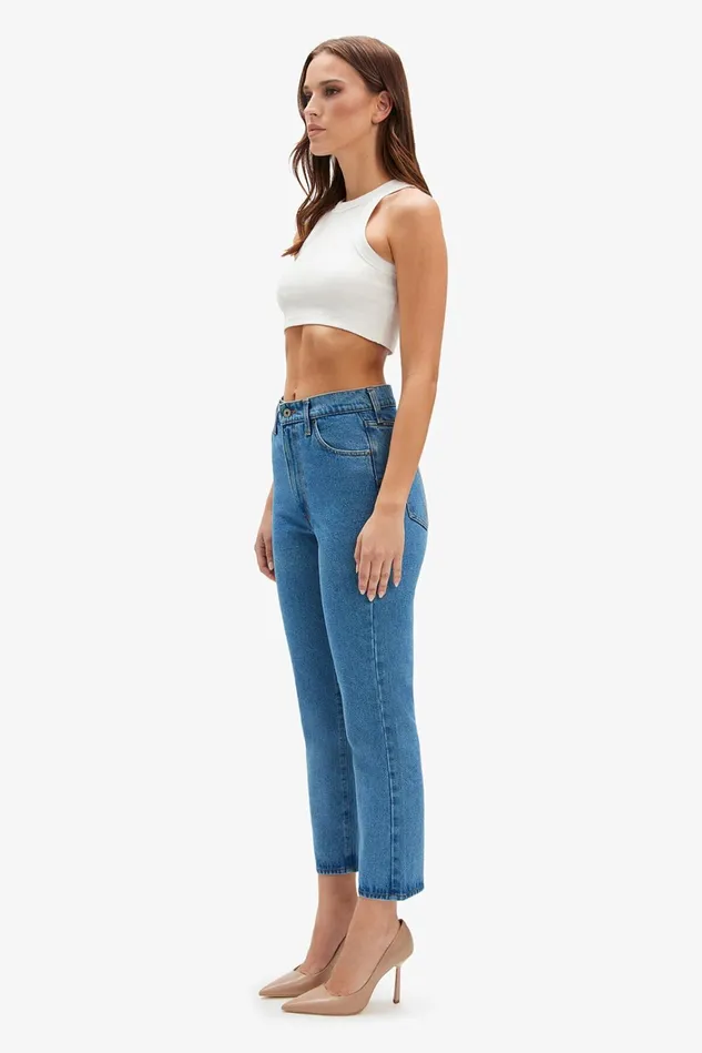 Women Straight Jeans Bardot Gisele Straight Leg Jeans In Indigo Indigo