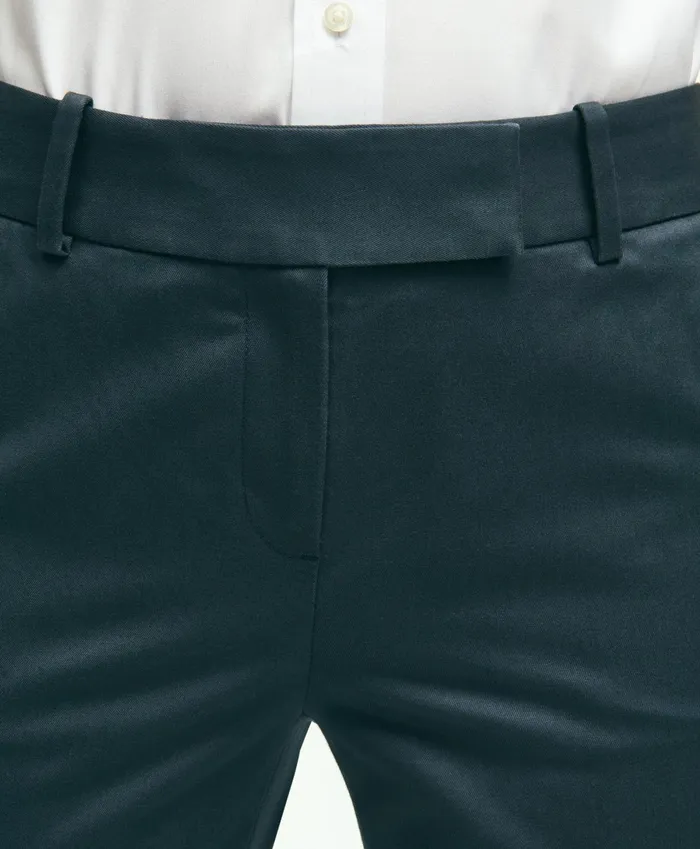 Women Stretch Cotton Advantage Chino Pants Navy Brooks Brothers Pants and Skirts