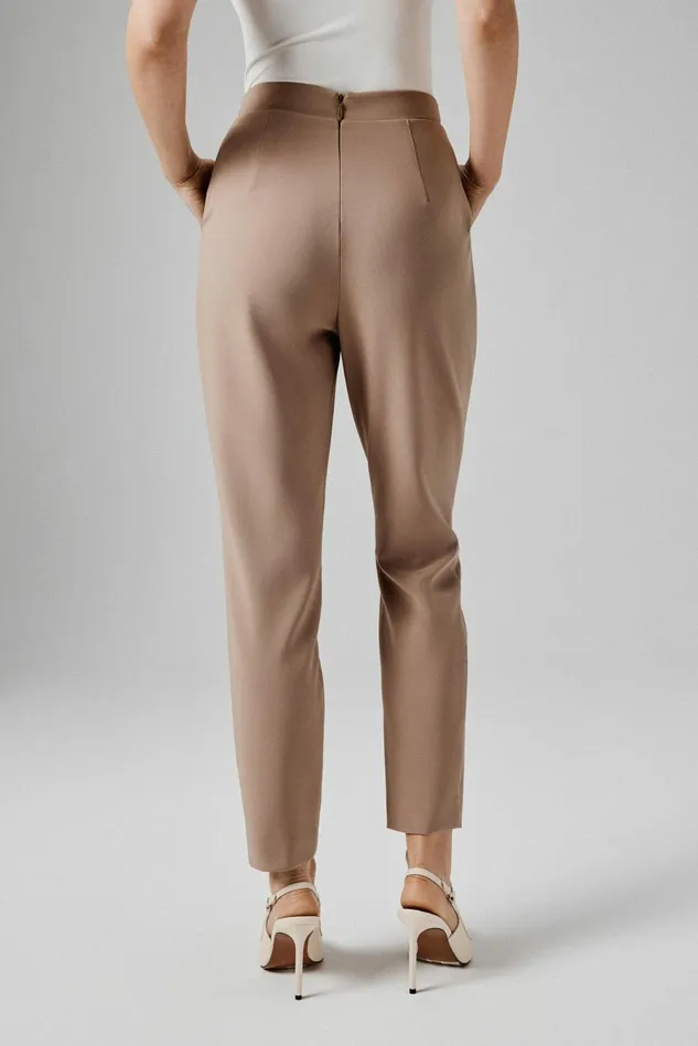 Women Suiting Lavish Alice JAYDE Tailored Trouser In Mushroom Mushroom