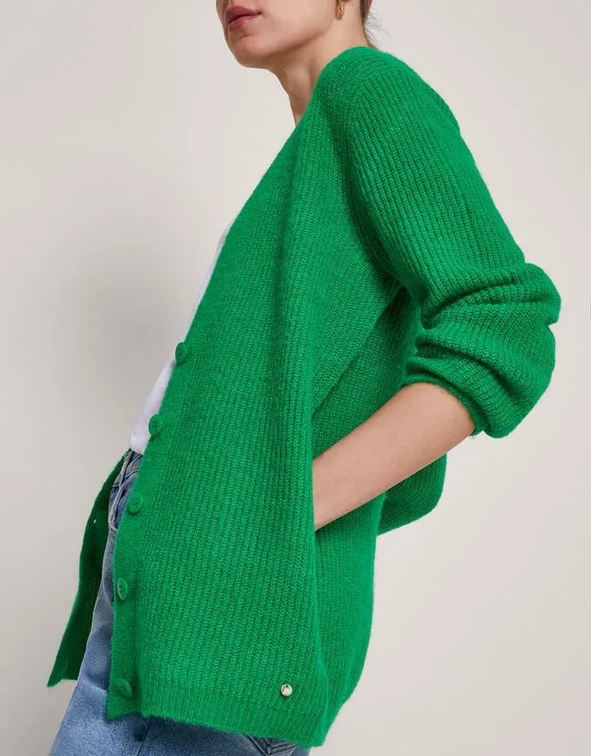 Women Sula Supersoft Cardigan Green Monsoon Cardigans