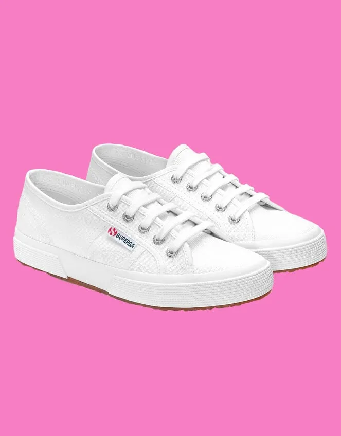 Women Superga 2750 Cotu Classic Trainers White Monsoon Flats