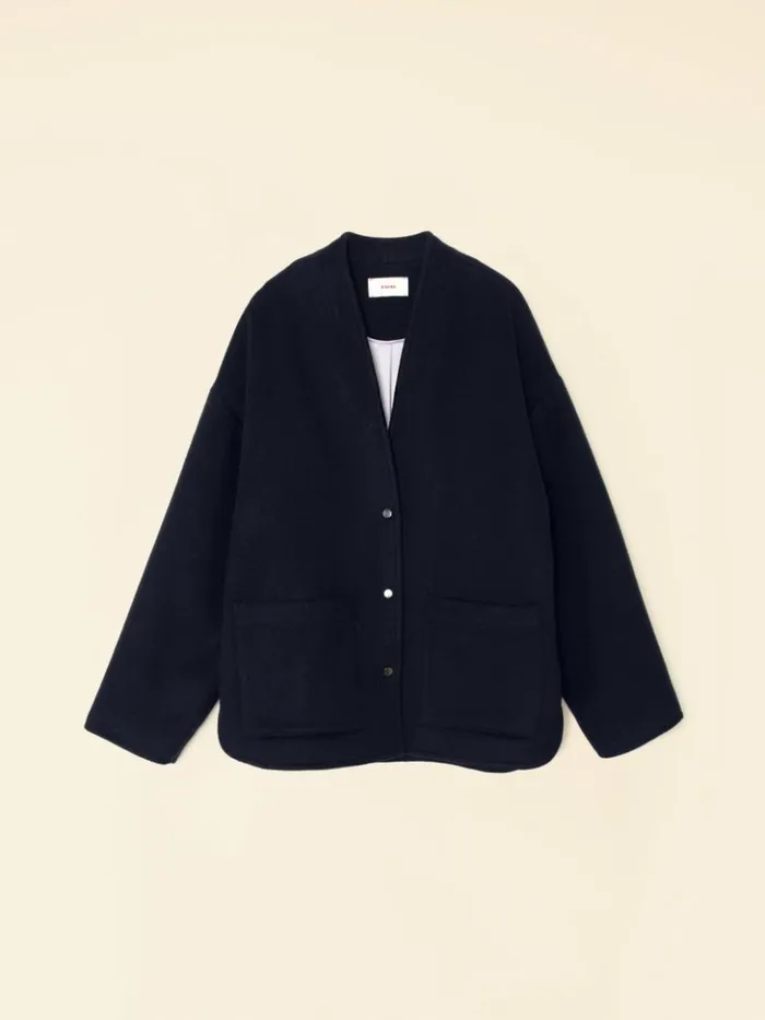 Women Sweaters and Jackets Xirena Dark Navy Reeva Jacket