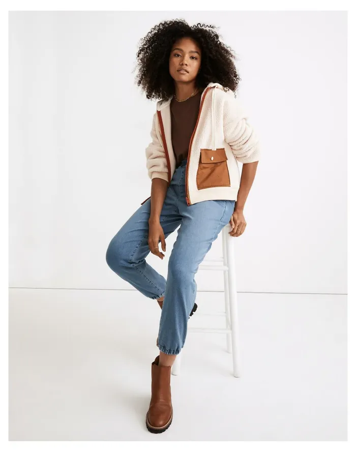 Women Sweatpant Jeans In Nealy Wash Nealy Wash Madewell Jeans