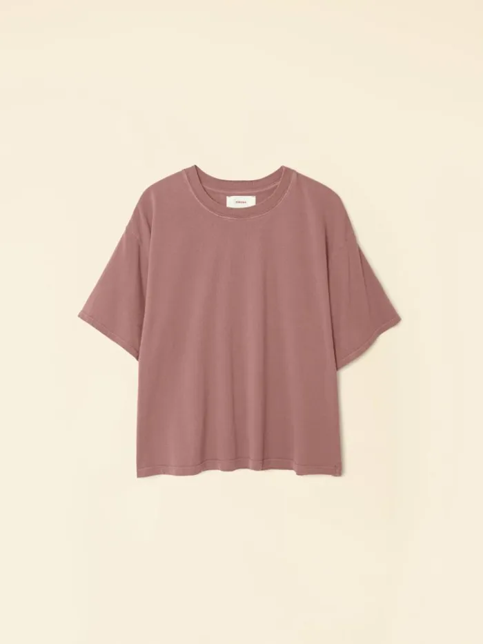 Women Sweats and Tees Xirena Dark Rose Palmer Tee