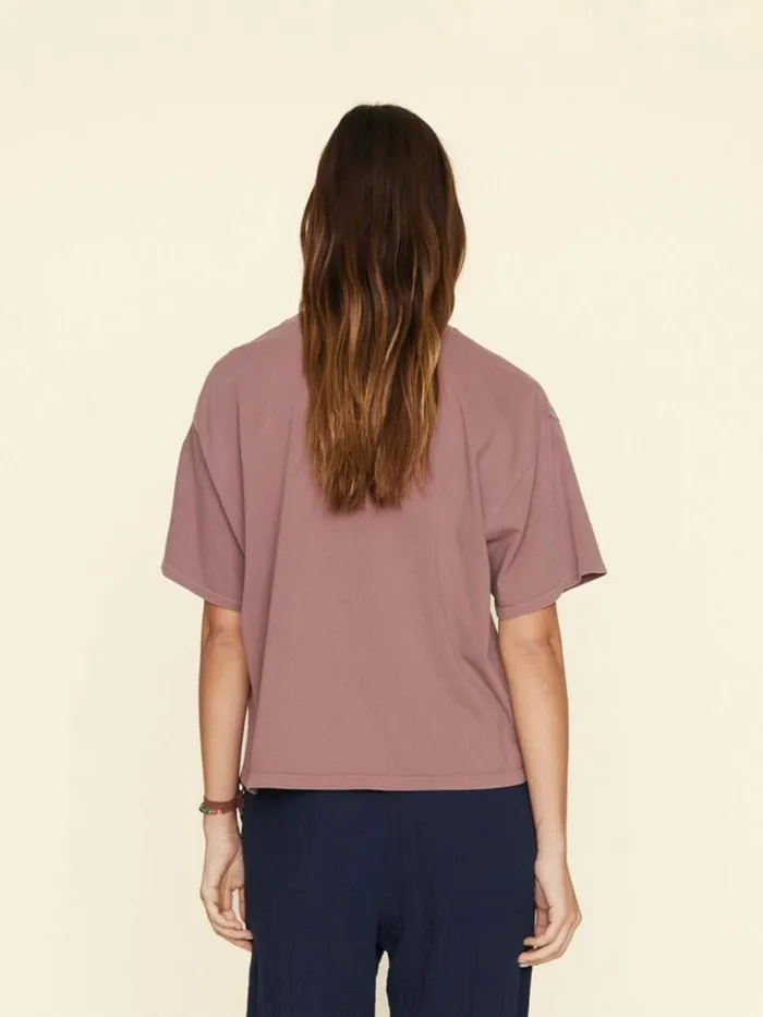 Women Sweats and Tees Xirena Dark Rose Palmer Tee