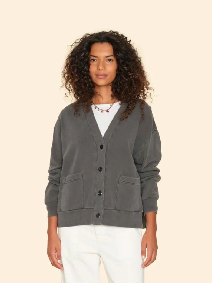 Women Sweats and Tees Xirena Vintage Black Benny Cardigan