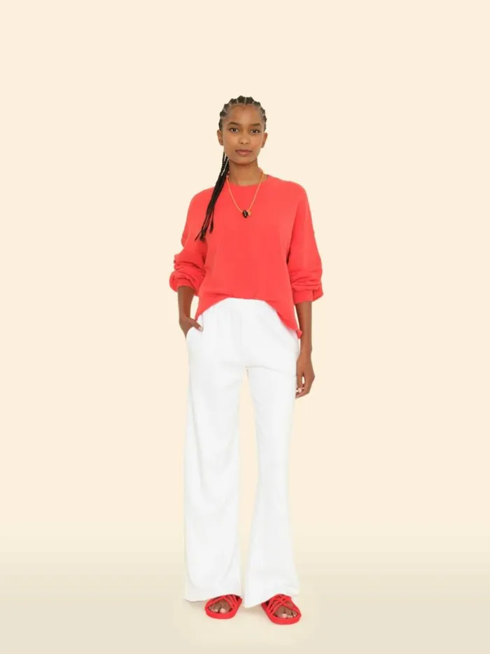 Women Sweats and Tees Xirena White Emmette Sweatpant