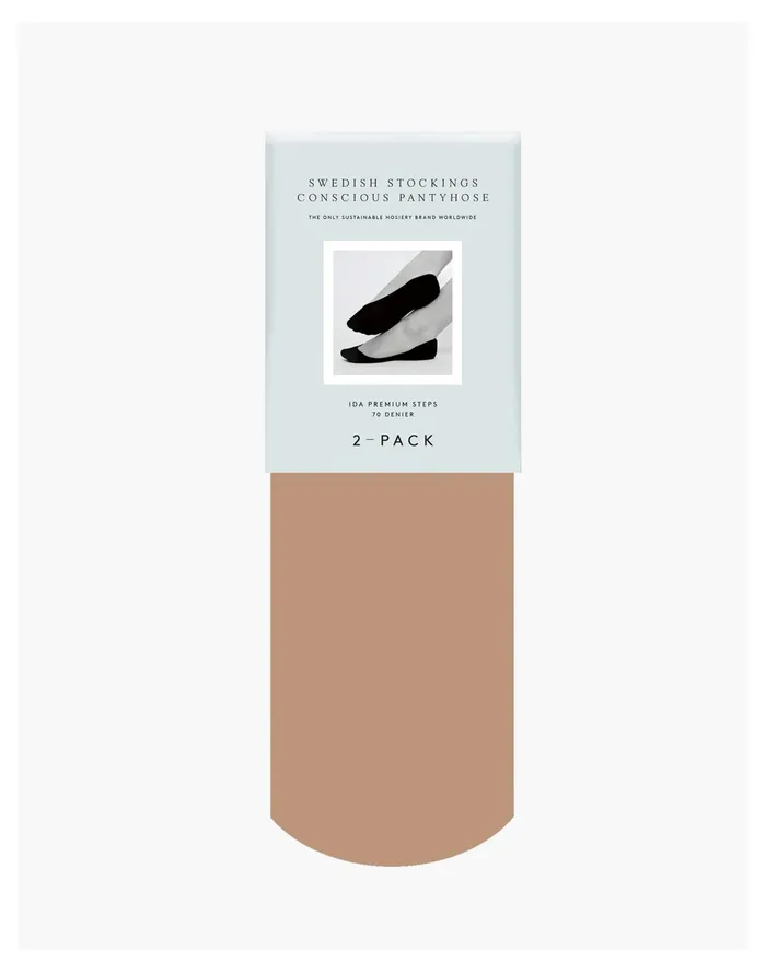 Women Swedish Stockings Ida Step Socks 2 Pack Nude Madewell Socks