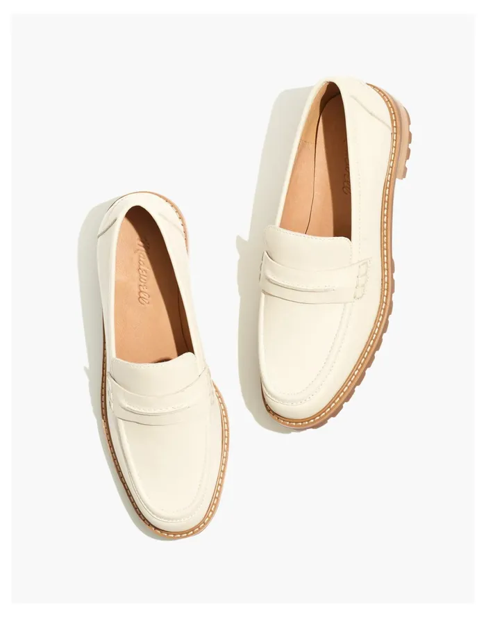 Women The Corinne Lugsole Loafer Pale Oyster Madewell Flats