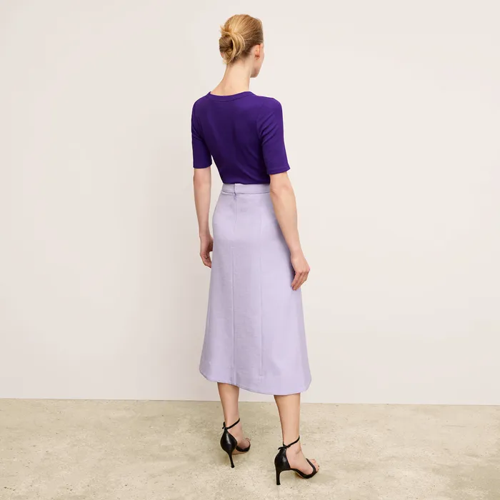 Women The Eva Skirt 8211 Stretch Tweed LilacIvory Skirts M M LaFleur