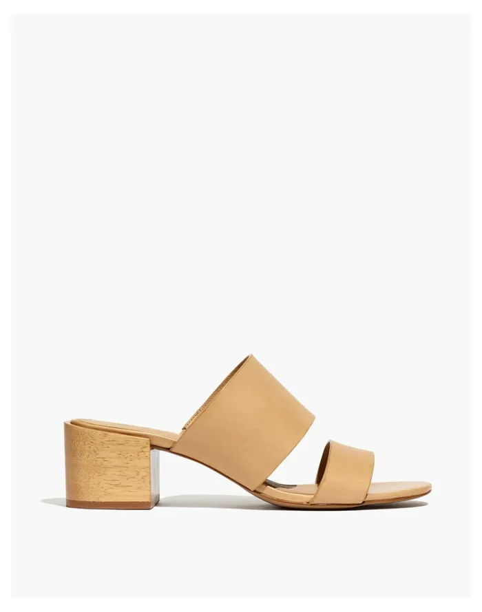 Women The Kiera Mule Sandal Vintage Beige Madewell Heels Women The Kiera Mule Sandal Vintage Beige Madewell Heels