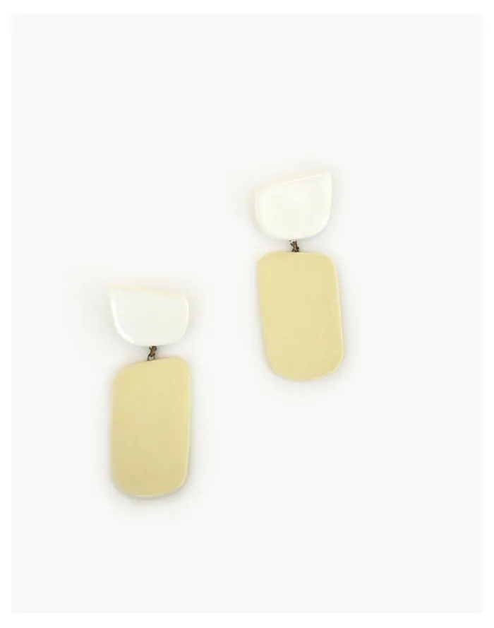 Women THE LATCH KEY Emmie Earrings Light Yellow Madewell Earrings