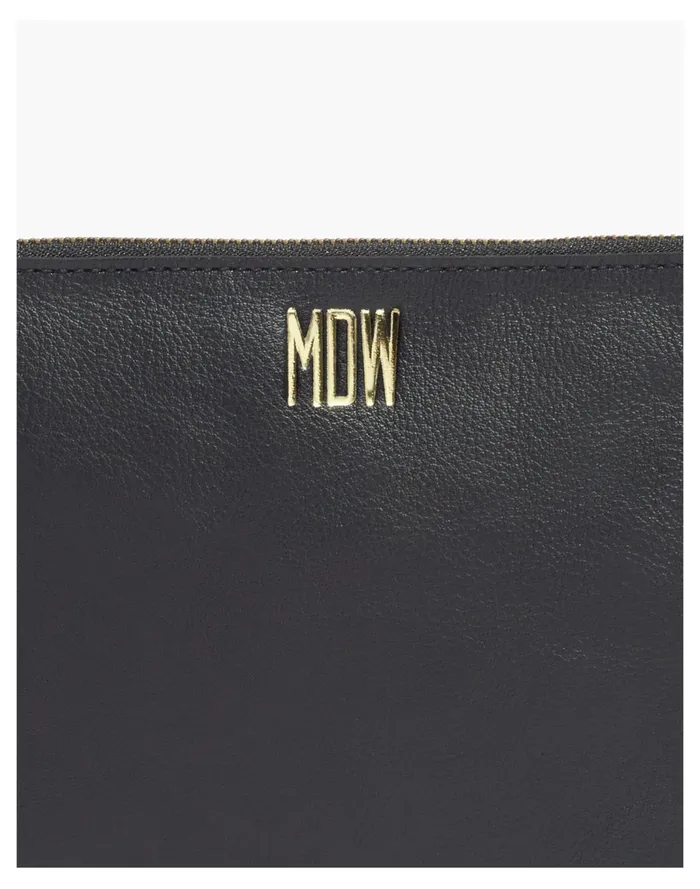 Women The Leather Pouch Clutch True Black Madewell Pouches and Wallets Women The Leather Pouch Clutch True Black Madewell Pouches and Wallets