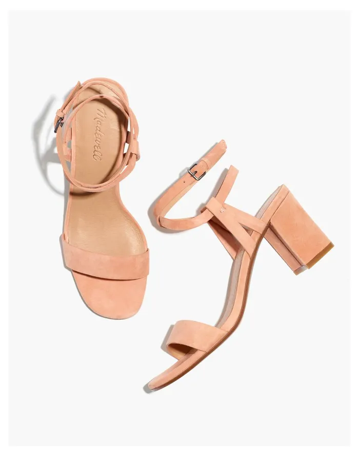 Women The Loli Ankle Strap Sandal In Suede Ground Clay Madewell Sandals