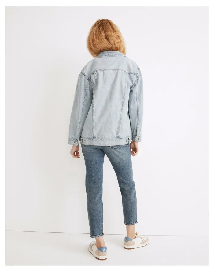 Women The Oversized Trucker Jean Jacket In Fitzgerald Wash Fitzgerald Wash Madewell Jackets Women The Oversized Trucker Jean Jacket In Fitzgerald Wash Fitzgerald Wash Madewell Jackets