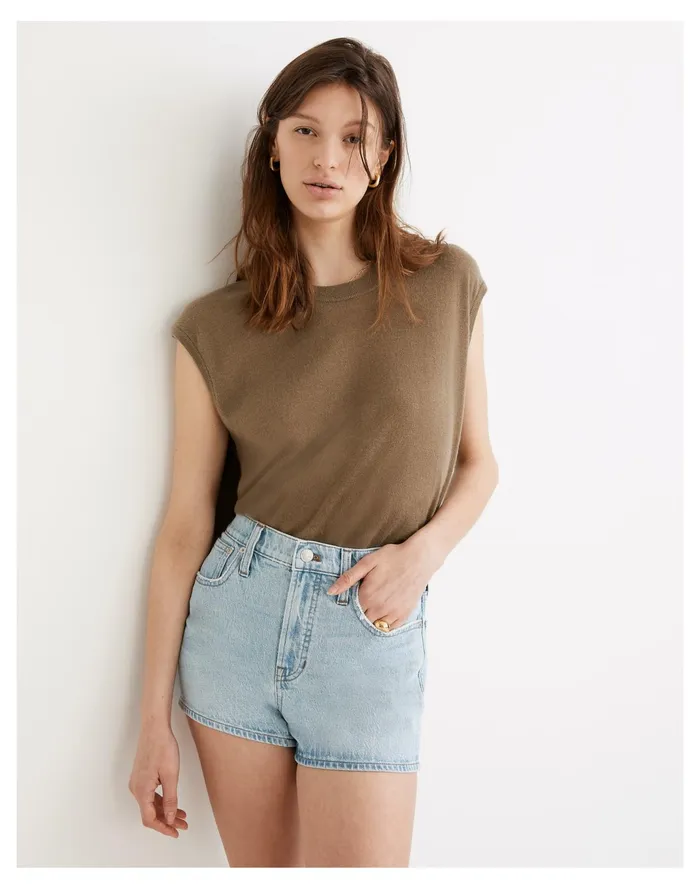 Women The Perfect Jean Short In Allanford Wash Allanford Wash Madewell Shorts