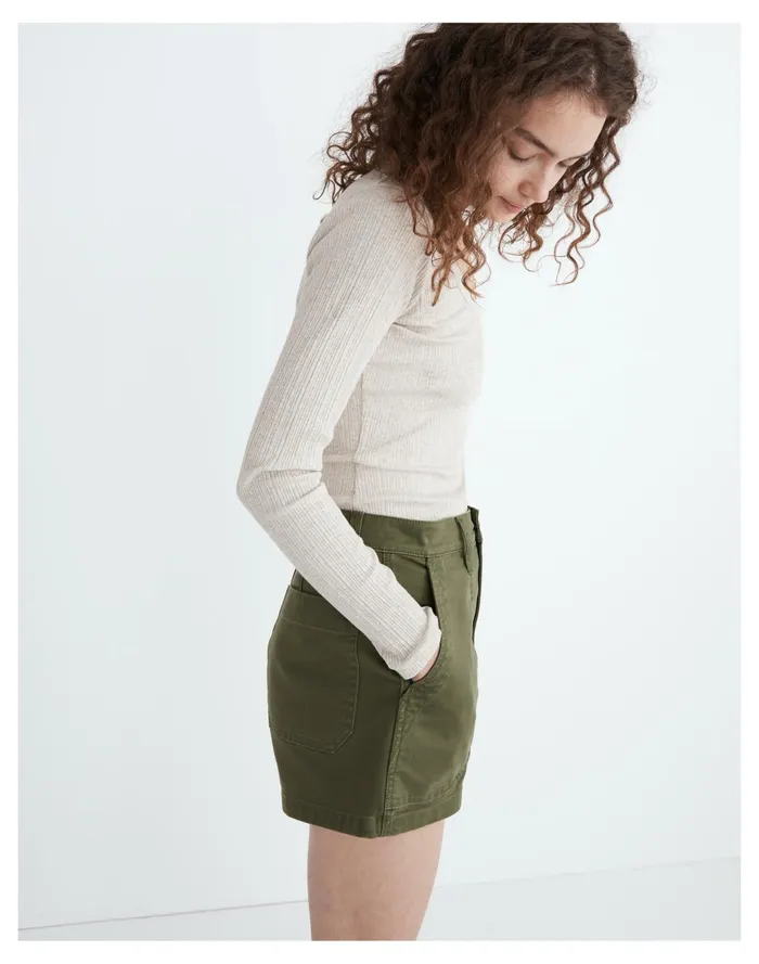 Women The Perfect Vintage Military Short Palm Tree Madewell Shorts Women The Perfect Vintage Military Short Palm Tree Madewell Shorts