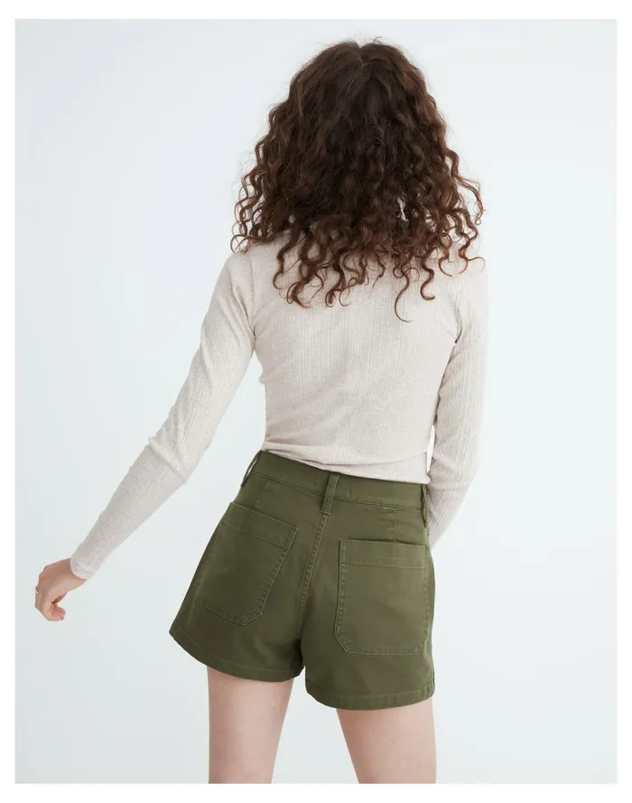 Women The Perfect Vintage Military Short Palm Tree Madewell Shorts Women The Perfect Vintage Military Short Palm Tree Madewell Shorts