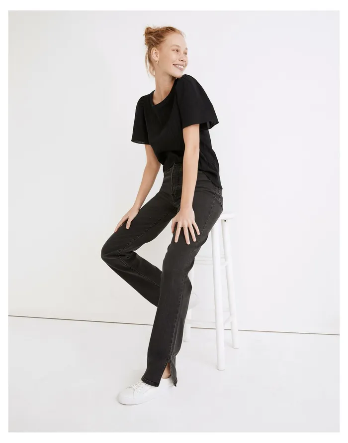 Women The Perfect Vintage Straight Jean In Nela Wash Nela Wash Madewell Jeans