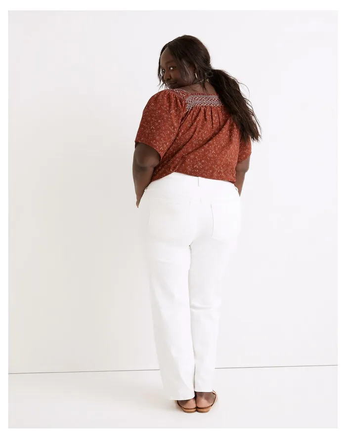 Women The Plus Mid Rise Perfect Vintage Straight Jean In Tile White Tile White Madewell Jeans Women The Plus Mid Rise Perfect Vintage Straight Jean In Tile White Tile White Madewell Jeans