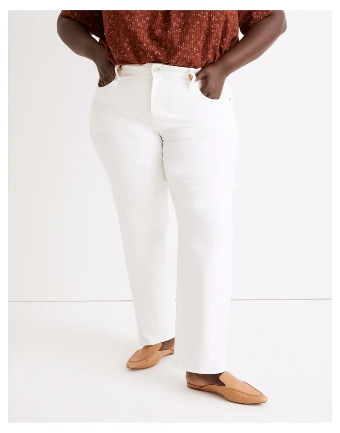 Women The Plus Mid Rise Perfect Vintage Straight Jean In Tile White Tile White Madewell Jeans Women The Plus Mid Rise Perfect Vintage Straight Jean In Tile White Tile White Madewell Jeans