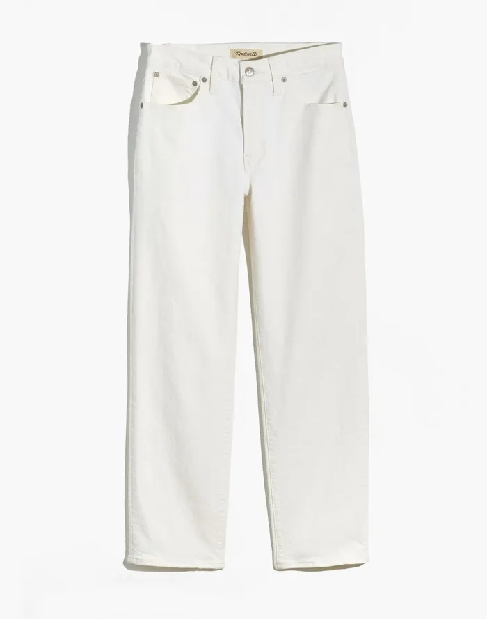 Women The Plus Mid Rise Perfect Vintage Straight Jean In Tile White Tile White Madewell Jeans Women The Plus Mid Rise Perfect Vintage Straight Jean In Tile White Tile White Madewell Jeans