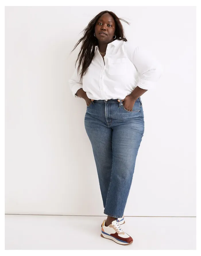 Women The Plus Perfect Vintage Jean In Drayton Wash Drayton Wash Madewell Jeans