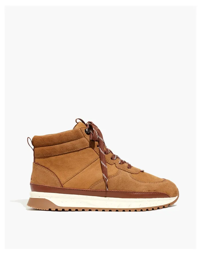 Women The Sneaker Boot In Nubuck And Suede Warm Hickory Multi Madewell Boots Women The Sneaker Boot In Nubuck And Suede Warm Hickory Multi Madewell Boots