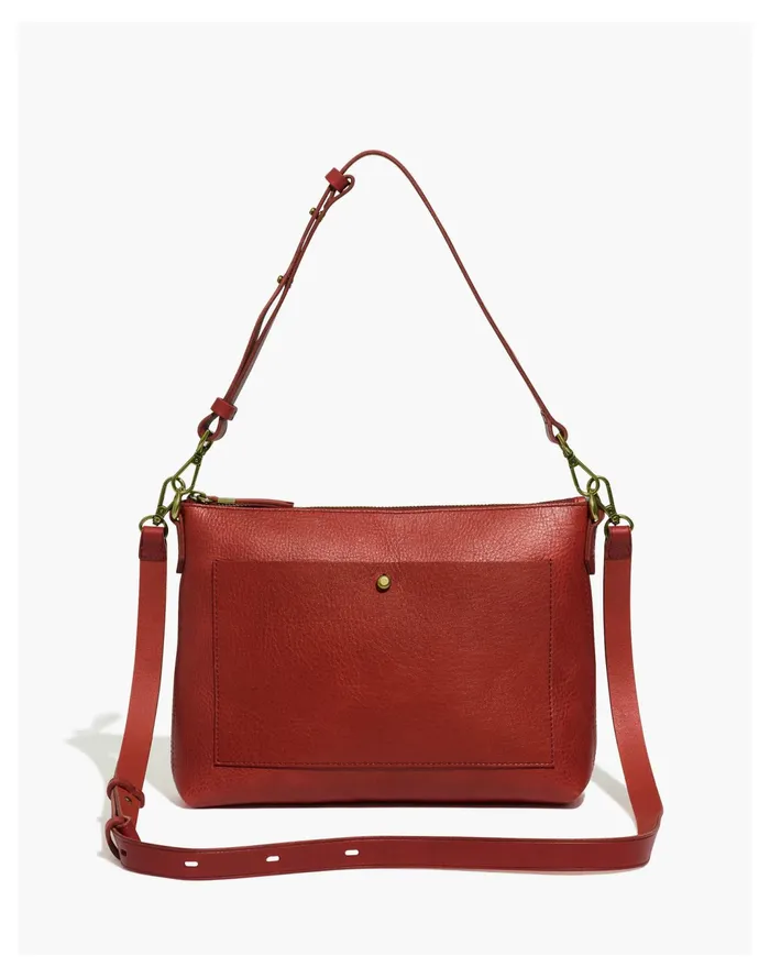 Women The Transport Shoulder Crossbody Bag Pomegranate Seed Madewell Shoulder Bags