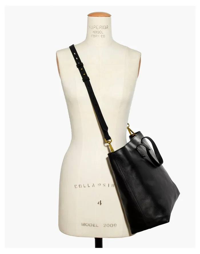 Women The Zip Top Transport Carryall True Black Madewell Bag Straps Women The Zip Top Transport Carryall True Black Madewell Bag Straps